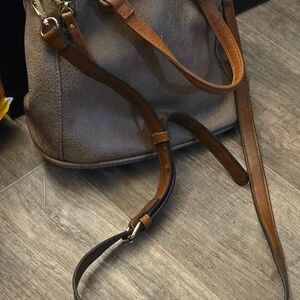 Elegant Brown Leather Shoulder Bag